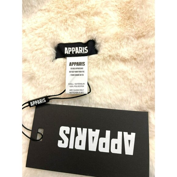 Apparis Bambi Faux Fur Winter White Scarf NWT $92 - Picture 6 of 6